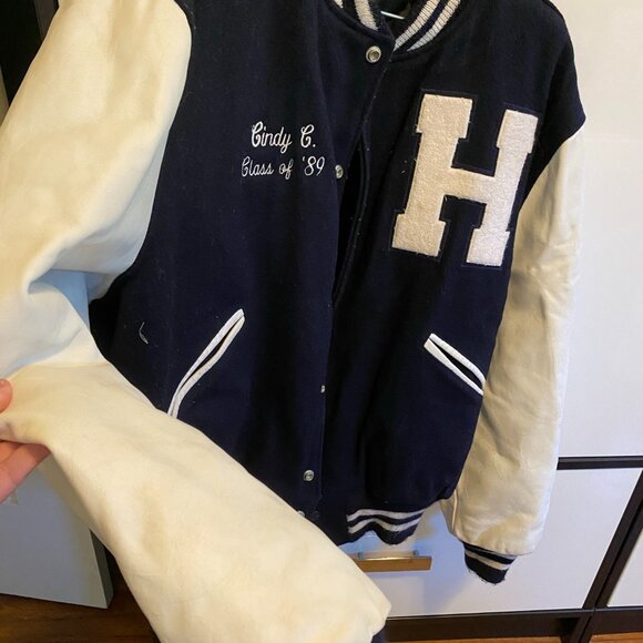 Vintage 1989 XL Huntington High School Letterman Jacket - Picture 5 of 12